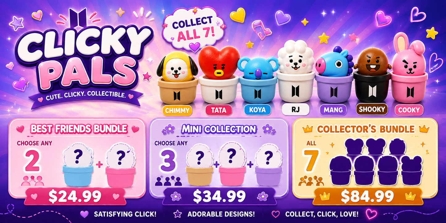 Clicky Pals Collectible Fidget Clicker