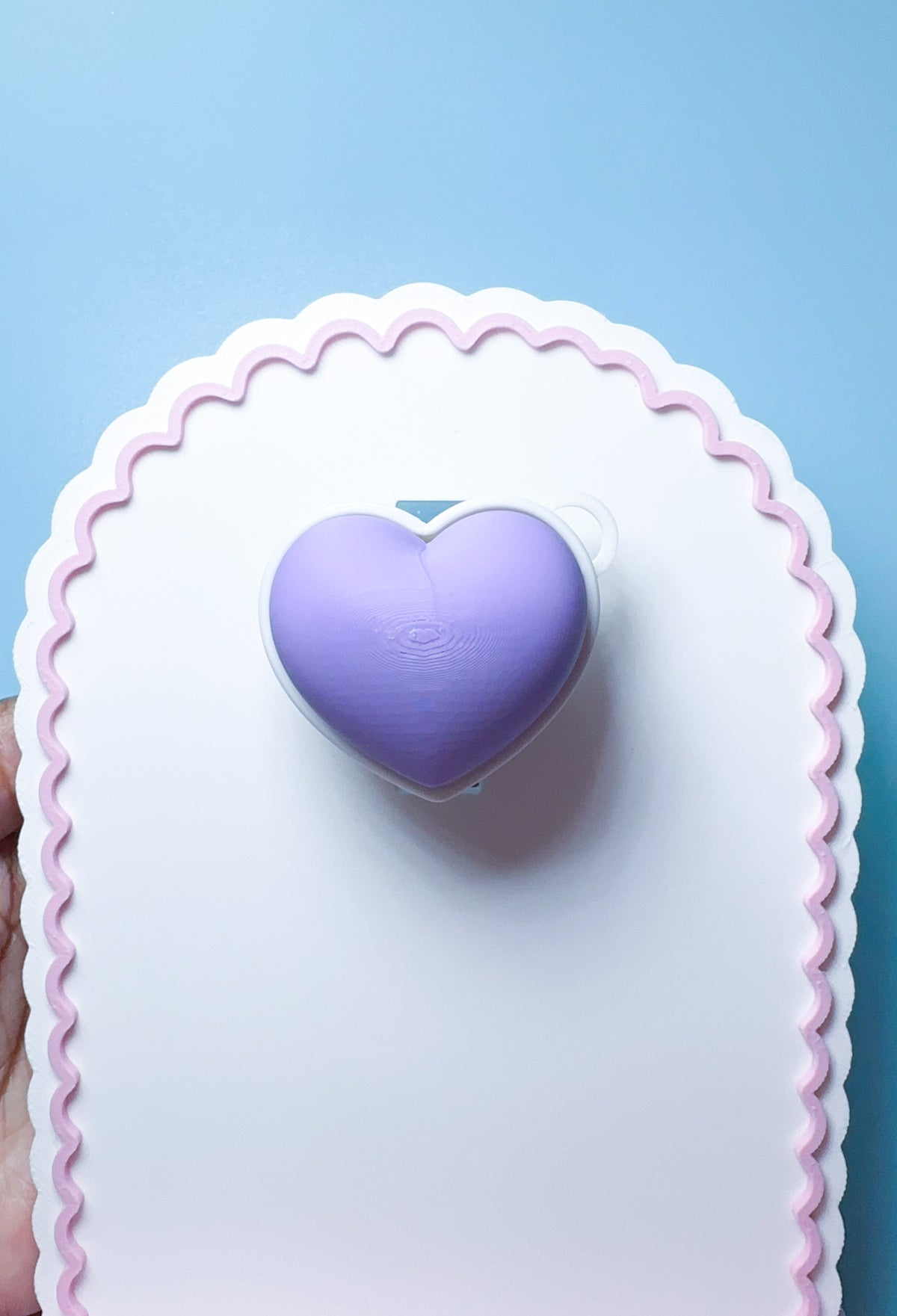 Interchangeable Heart Clicker Badge Reel