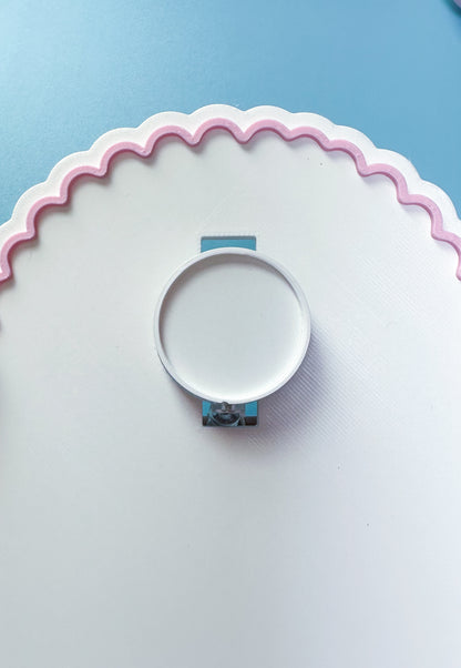 Interchangeable Heart Clicker Badge Reel