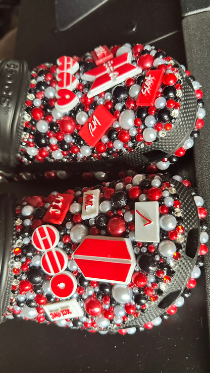 Handmade BTS ARIRANG Fully Rhinestoned OT7 Custom Crocs (Limited Preorder)