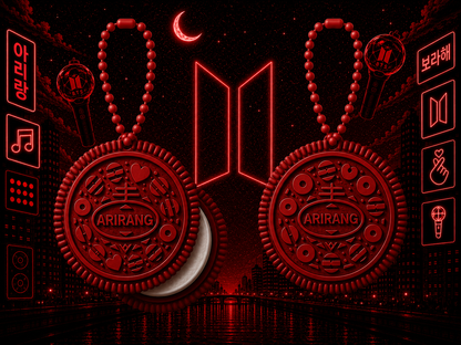 BTS Twistable Oreo Keychain – 12 Collectible Designs + ARIRANG Edition | Includes Photocard & BT21 Sticker