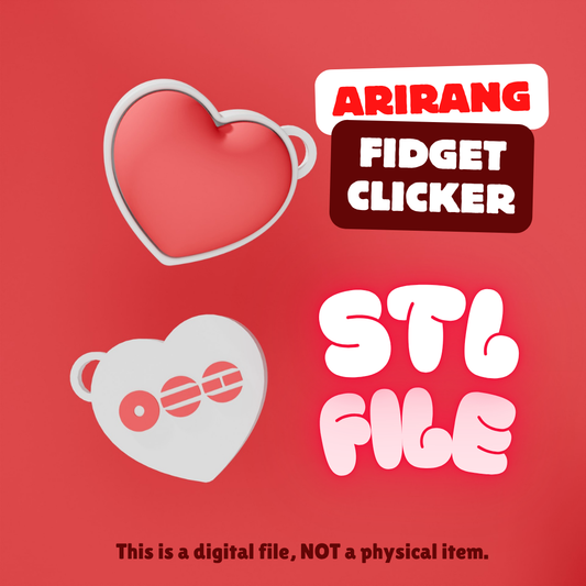 STL File ARIRANG Heart Fidget Clicker
